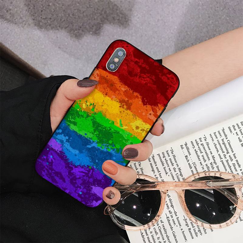 Gay Lesbian LGBT Rainbow Pride Phone Case for iPhone 11 12 13 Mini Pro Max 8 7 6 6S Plus X 5 S SE 2020 XR XS 10 case