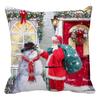 Decorative Christmas Cushion Cover with Delicate Texture - Fadeless and Protective Slip-on Design for Couch Decor