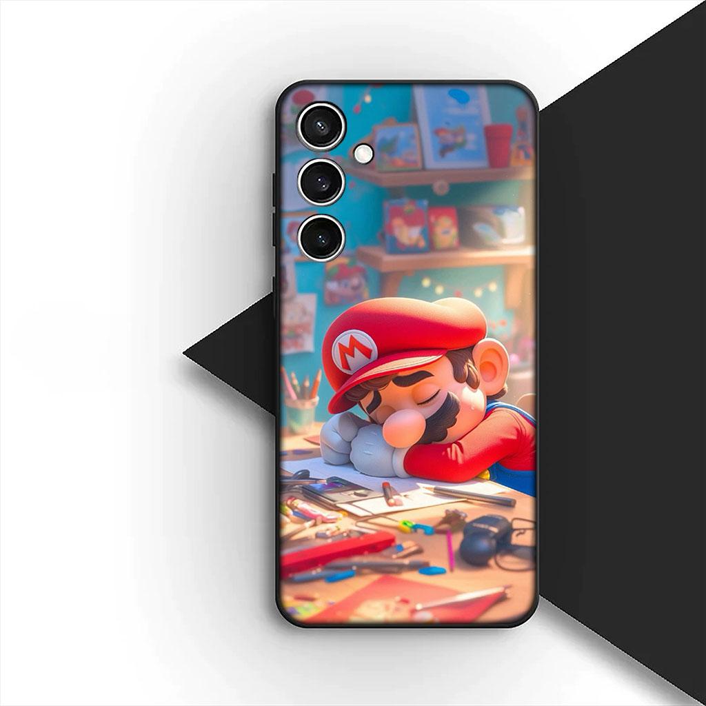 Poster M-marios-Wallpaper Phone Cover Soft Case for Samsung Galaxy S25 S24 S23 FE Ultra Plus S7 Edge S25+ S23+ A56 5G Casing
