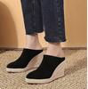  Wedges Mules Shoes Women High Heel Pumps Slipper Sandals Platform Casual Outdoor Comfortable Pumps Pointed Toe Shoes