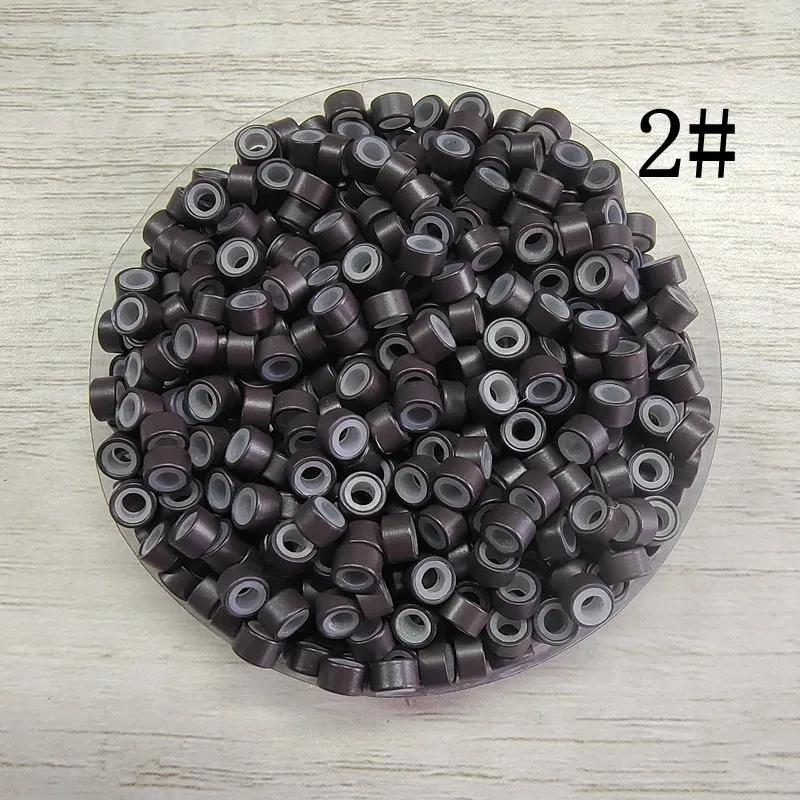 1 Beutel/100 Stück Mikroglieder/Perlen + 1 Stück Zugnadel + 1 Stück Häkelnadel + 1 Stück 3-Loch-Zange für Haarverlängerungen