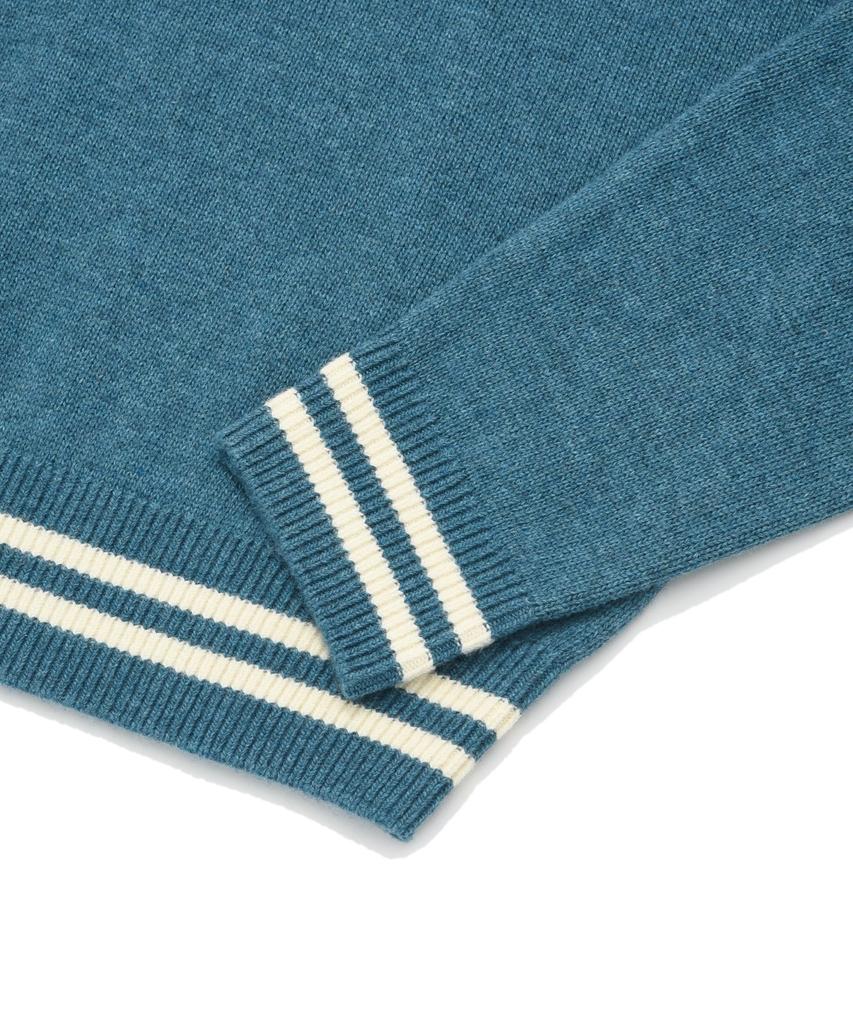 COVERNAT Big C Logo Crewneck Knit Turquoise