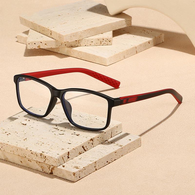 Sports Style Spring Leg Reading Glasses Men Women Fashion Square Blue Light Protection Presbyopia Eyeglasses with Plus Diopter