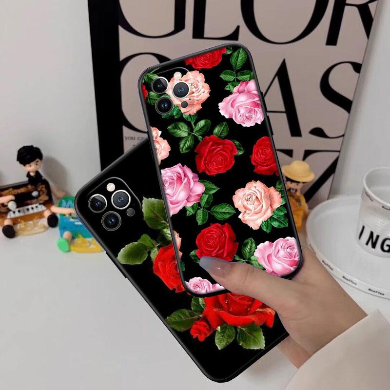 IK13 Beautiful Roses Flower Case for Samsung M06 M15 M16 M35 M55 M56 A36 A42 A50 A50S A51 A52 A32 A33 A05 A05S A06 A16 A20
