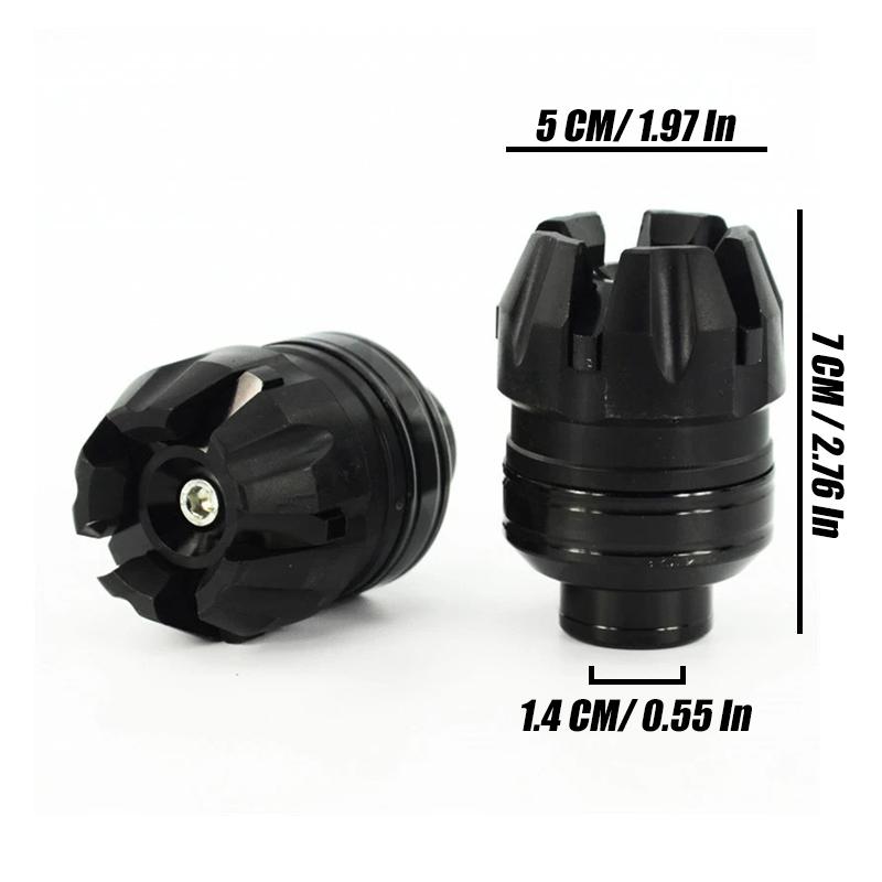 2PCs Universal Motorcycle Falling Protection Cups Aluminum Front Fork Wheel Protection Cover Crash Protector Moto Accessories