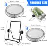 Stainless Steels Wide Mouth Mason Jar Germination Lid Rusts Proof Ventilated Sprouting Cover for Kitchen Gardening