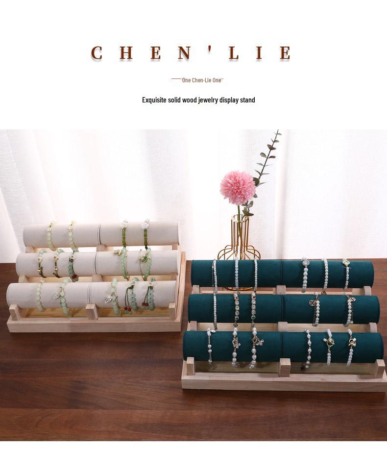 Solid Wood Bracelet, Bangle, Watch, Hair Tie, Beads, Jewelry, and Necklace Display Stand