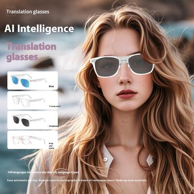 Intelligent AI Translation Glasses E13 Sunglasses Black Technology Can Talk and Listen To Music Bluetooth Audio Glasses