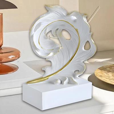 Sculpture de plumes élégante pour la décoration intérieure