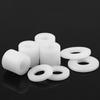 10/20Pcs White POM Bushing Washer M3 M4 M5 M6 M8 M10 Insulated Plastic Gasket Round Hollow Unthread Standoff Spacer Sleeve