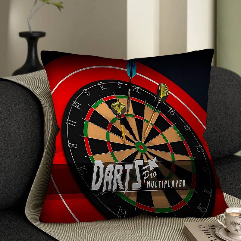 Playroom Dart Carpet Cushion Cover Pillowcase Upholstery Sofa Throw Pillow Home Decor Pillowcas