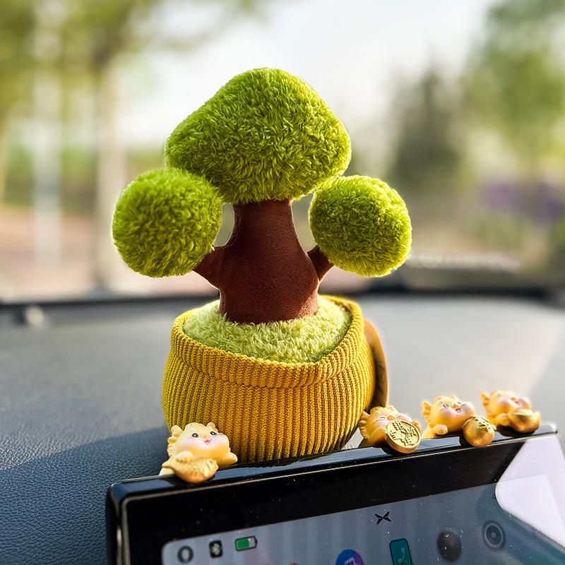 Bean Bag Car Aromatherapy Sunflower Plush Ornaments Office Desk Potted Activity Gift Money Tree Gifts for Friends