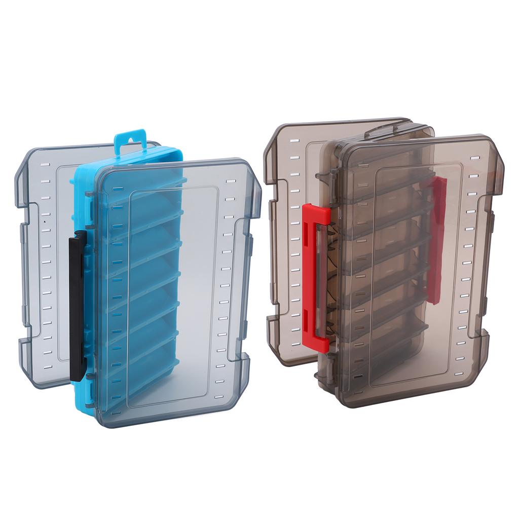 Double Sided Lure Box Breathable Ventilation Fall Protection Double Sided Fishing Box Anti Lost with