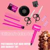9/13/17Pcs Blow Dryer Hair Dryer and Haircut Toy Kit  Styling Accessories