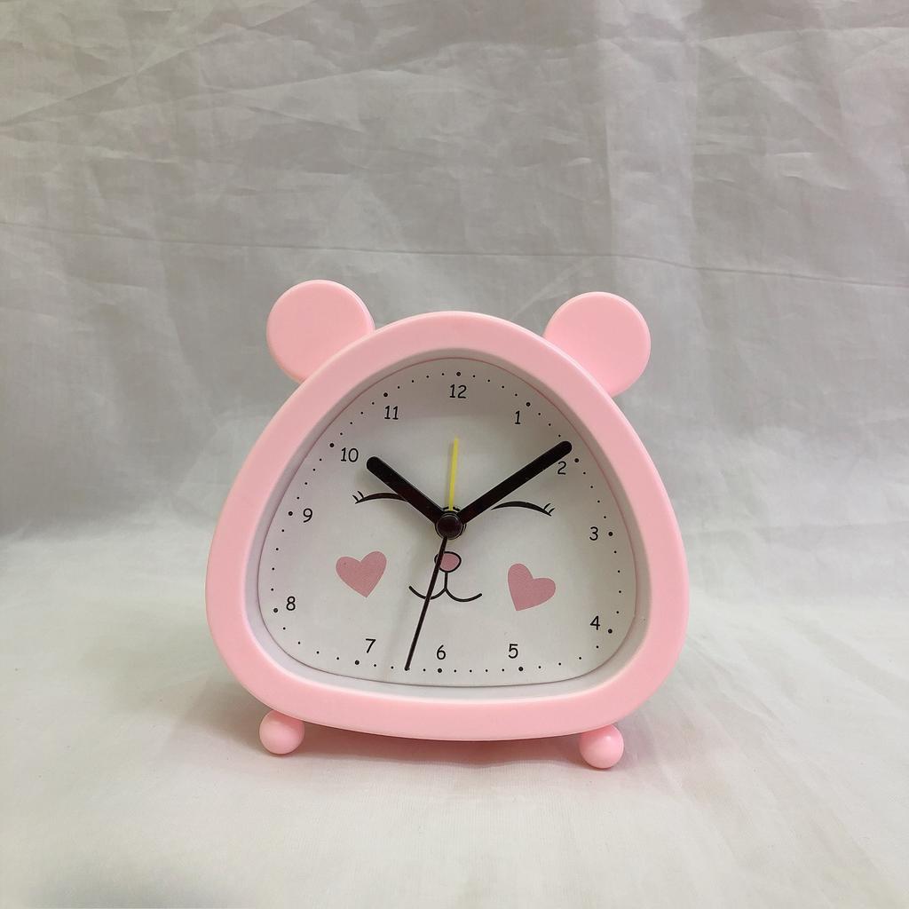 Cute Cartoon Quartz Clock Bear Alarm Clock Simple Children's Gift Bedside Clock