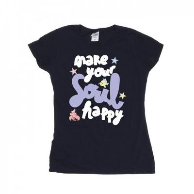 Womens/Ladies The Little Mermaid Happy Cotton T-Shirt