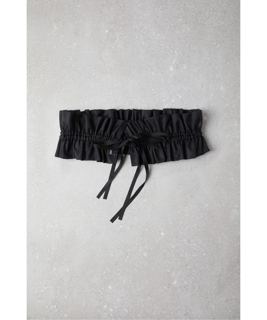Syukommaboni Fev_Ruffle Belt(Black)_Dfaoa25504Blk