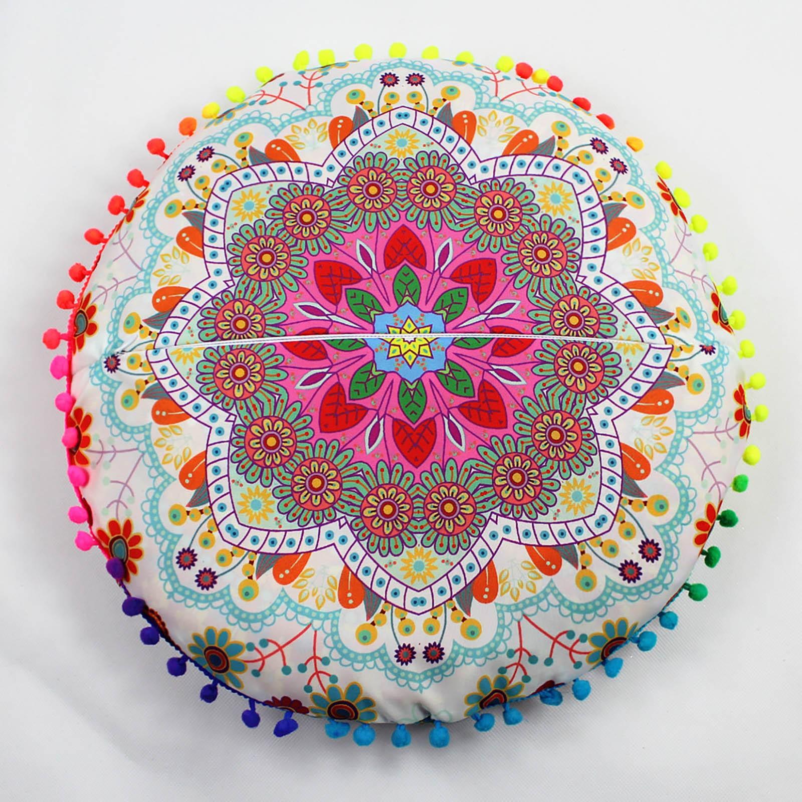 Круглый богемный чехол для подушки для медитации османская подушка наволочка диванная подушка 955₽