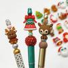 3D Santa Claus Silicone Beads Cartoon Pen for DIY Jewelry and Epoxy Crafting