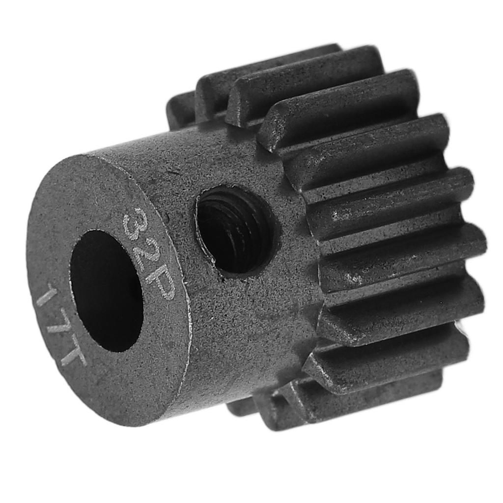 17T 0.8Mod Metal Motor Pinion RC Motor Pinion Gear with Wrench for ARRMA Granite 1/10 Remote Control Car