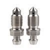 Universal CNC M10x18 Pitch 1.0/1.25mm Motorcycle Brake Calipers Bleed Screw Nipple Oil Hose Oil Drain Nozzle Bolt With Dust Cap