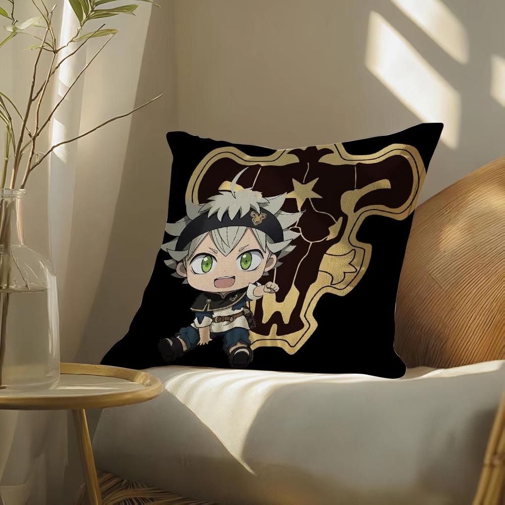 Hotanimecartoonblackclover Pillow Case Pillowcase, Double-Sided Printed, Sofa Cushion, Bedroom Headboard