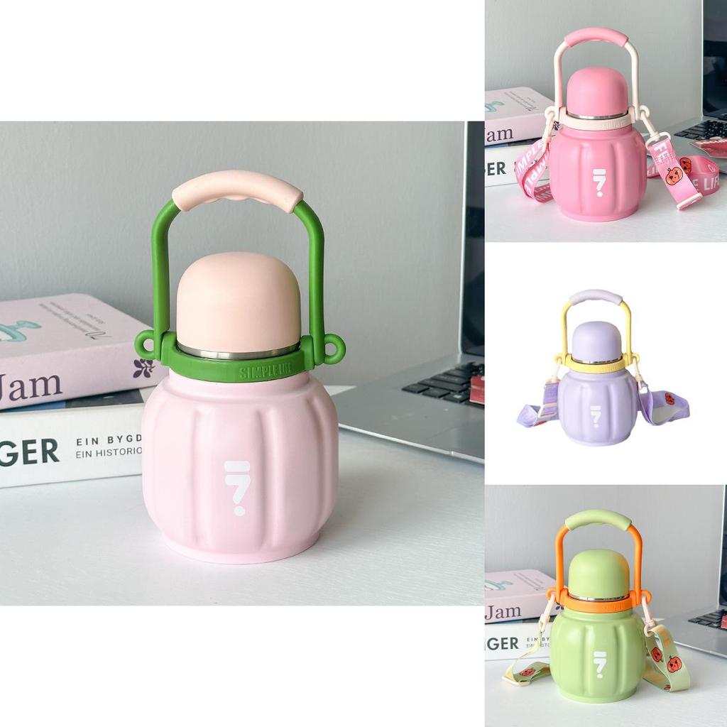 Pumpkin Insulated Travel Mug With Thickened Vacuum Stainless Steel For Home Office Outdoor Use