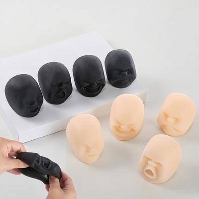 Menschliches Gesicht Emotionen Entlüftungsball Harz Entspannungsfigur Spaß Neuheit Caomaru Antistress-Spielzeug Erwachsener Stressabbau Neuheit Fidget Party-Geschenke