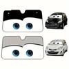 Cartoon Fensterfolien 4 Farben Auge Pixar Beheizte Windschutzscheiben Sonnenschutz Auto Frontscheiben-Windabweiser Auto Sonnenschutz Werkzeuge Neu