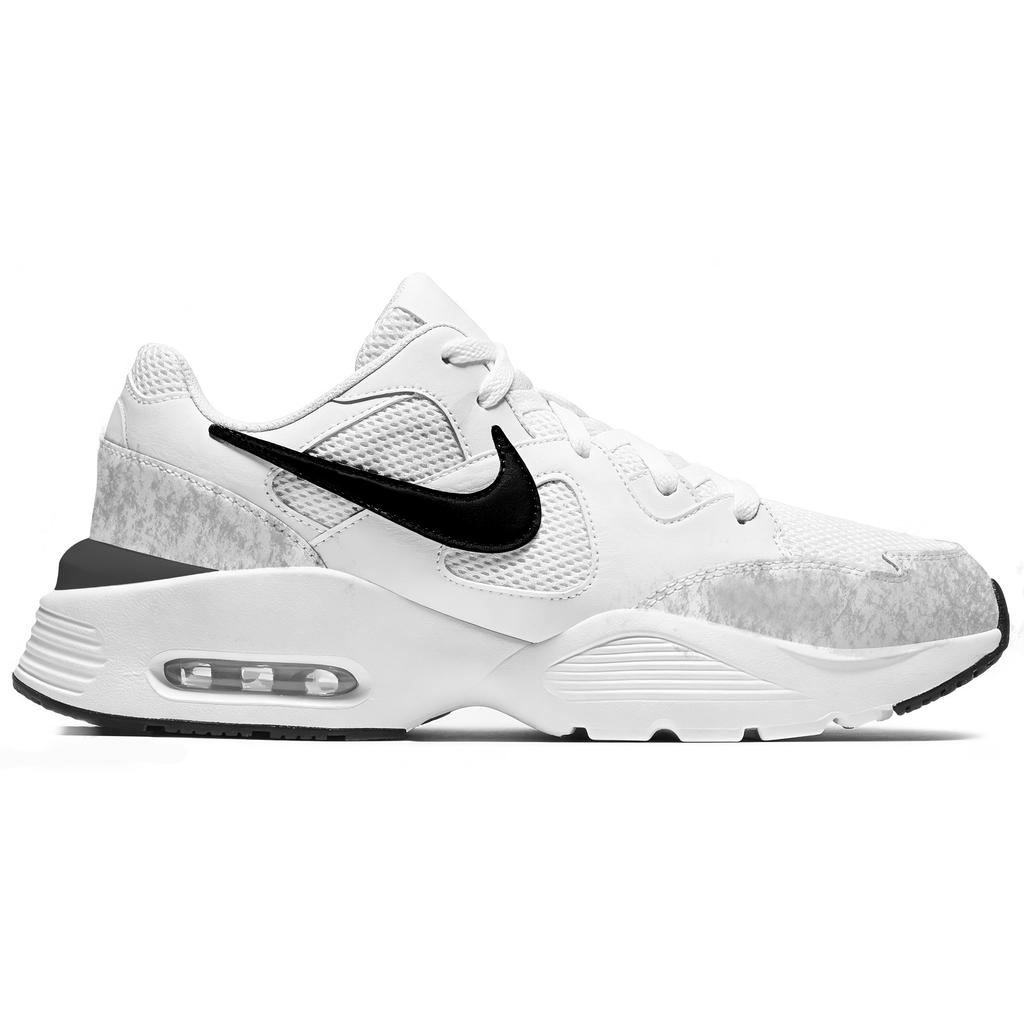 Nike Air Max Fusion Cushioning Lightweight Low top Running Shoes Men's White Black CJ1670-102(Team2031-)