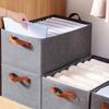 1/3/4pcs Clothing Storage Box Wardrobe Organizer Drawer Non-woven Fabric Trousers Storage Basket Foldable Uncovered Storage Box