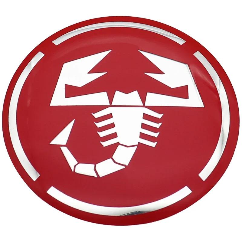 4pcs Hot sale Abarth 56mm logo car emblem Wheel Center Hub auto Rim refit dust-proof badge covers sticker styling accessories