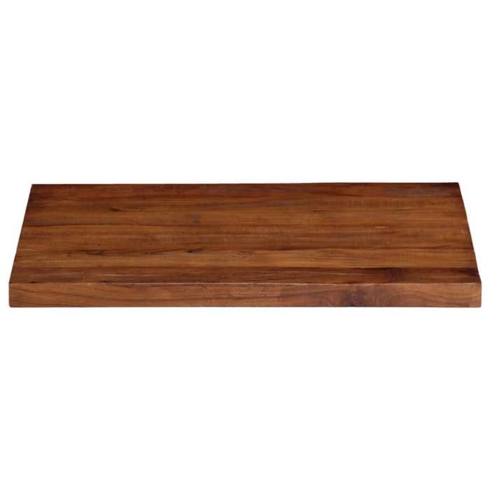 VidaXL Dessus de table 90x60x2,5 cm rectangulaire bois massif récupéré, dessus de table en bois, dessus de table basse, 371198