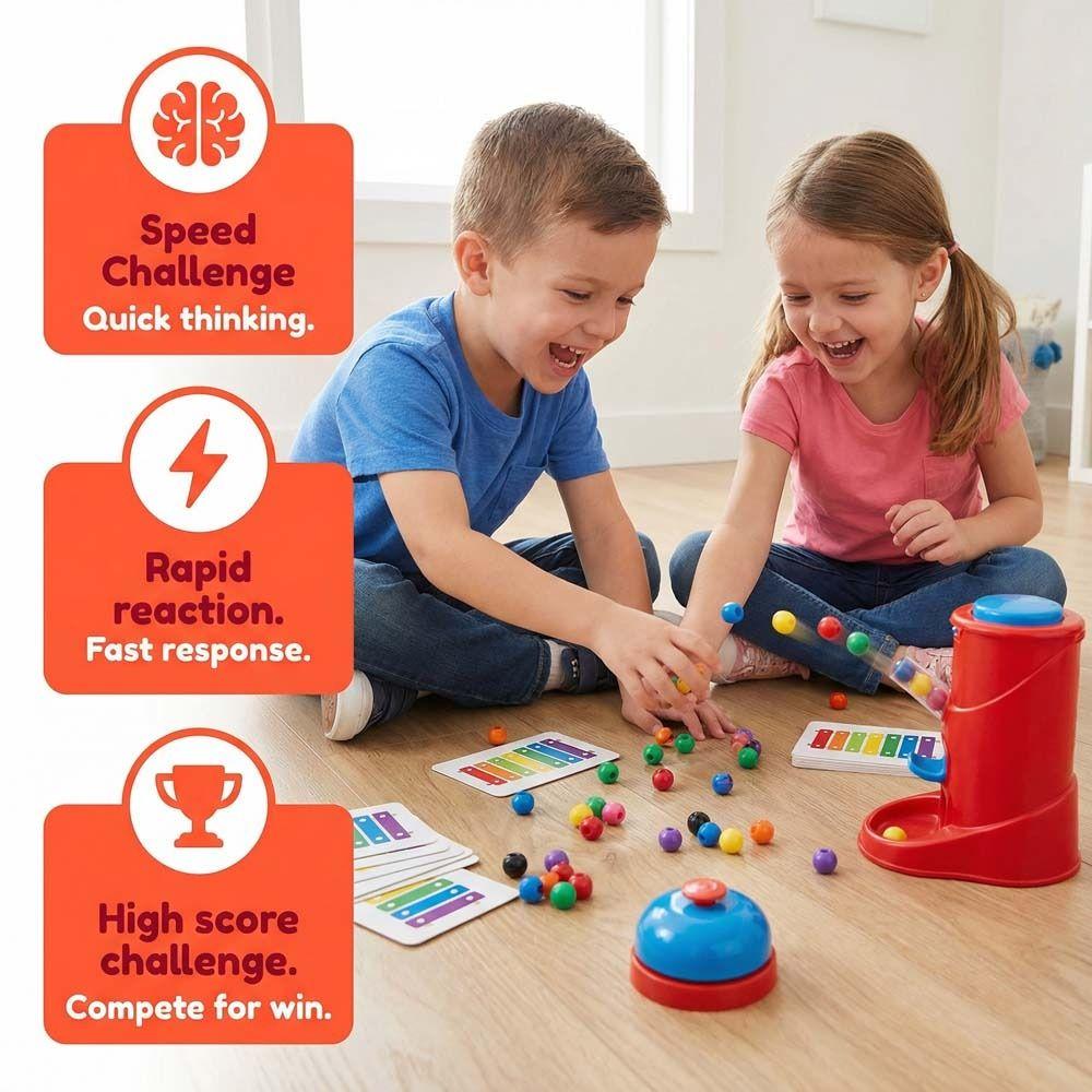Colorful Ball Bead Grabbing Board Game Exciting Bells Bingo Board Games Party Punishment