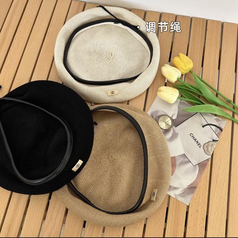 Maillard spring and autumn beret new versatile metal retro leather brim painter hat trendy hat children show small autumn