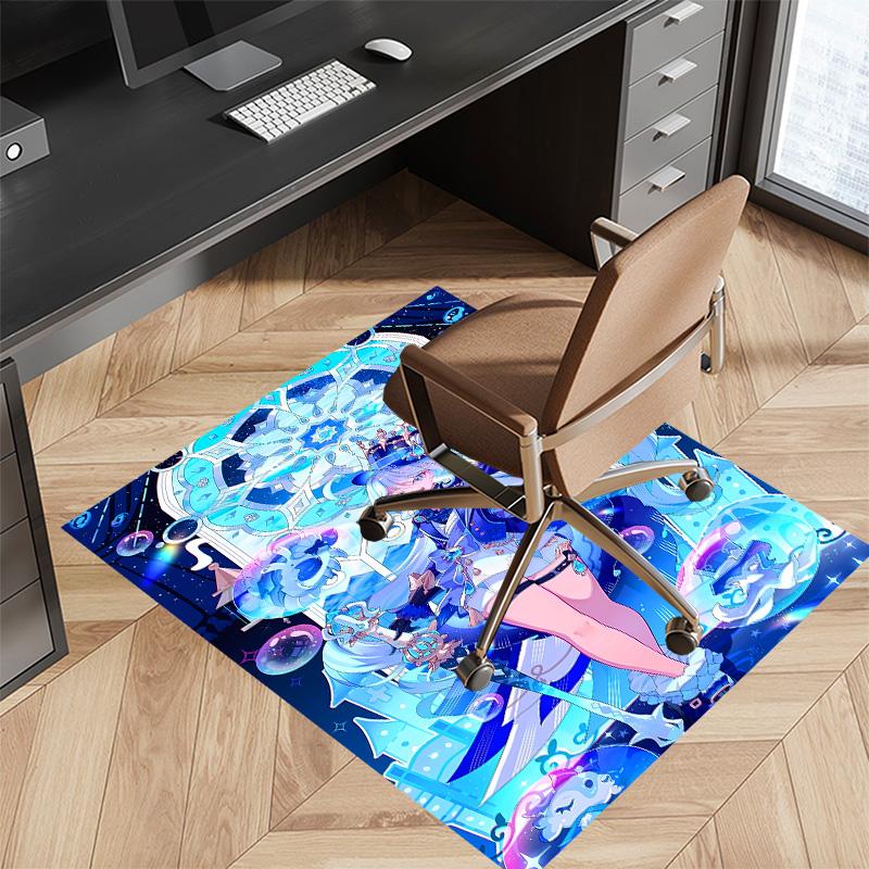 Genshin Impact Furina1 Printed Absorbent Washable Carpet, Non-Slip Bathroom Mats, Kitchen Rugs, Yoga Mat,Living Room Entrance, Camping Picnic Rugs