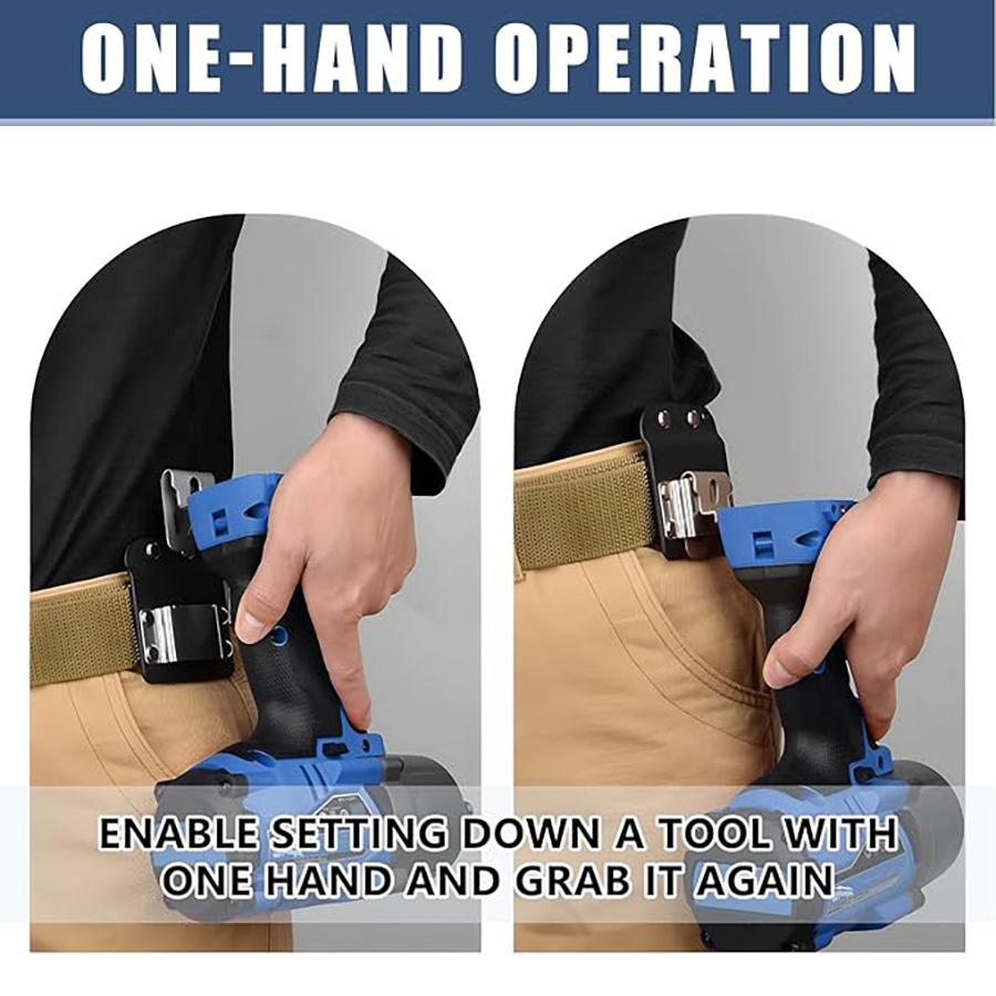 Tool belt electric drill bracket, tool belt with an electric drill buckle, suitable for electricians, carpenters, and DIY enthusiasts