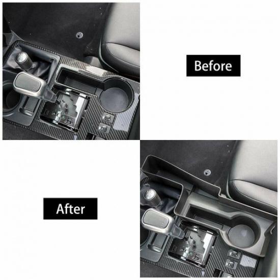 Mittelkonsolen-Seiten-Schaltknüppel-Aufbewahrungsbox Organizer für 4Runner 2010-22 Schwarz
