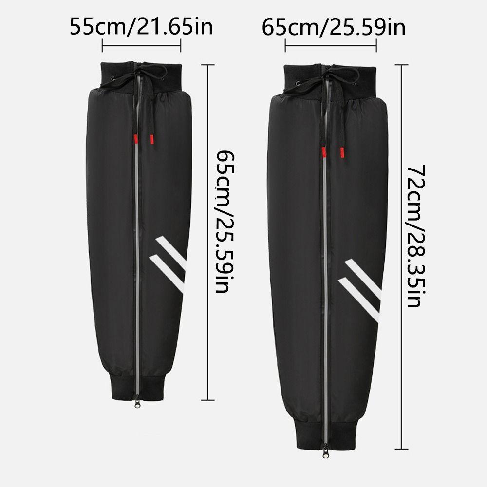 Fleece-lined Electric Vehicle Knee Pads Reflective Motorcycle Leg Warmer Warm Legs Sleeves  Outdoor