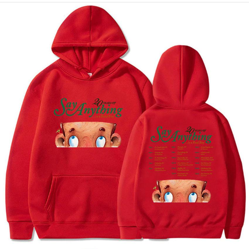 20 Years of Say Anything Is A Real Boy Tour Hoodies Rock