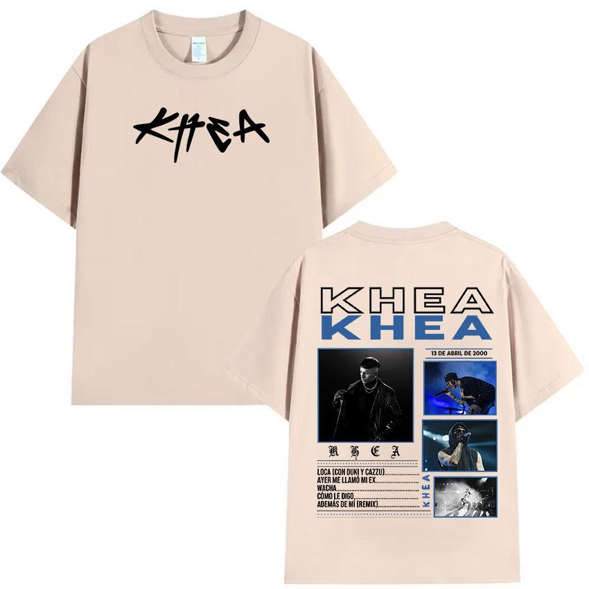 2025 Summer Rapper KHEA New Album Merch Men Hip Hop High Quality Oversized Cotton T-shirts Unisex Retro Gothic Clothing T-shirt