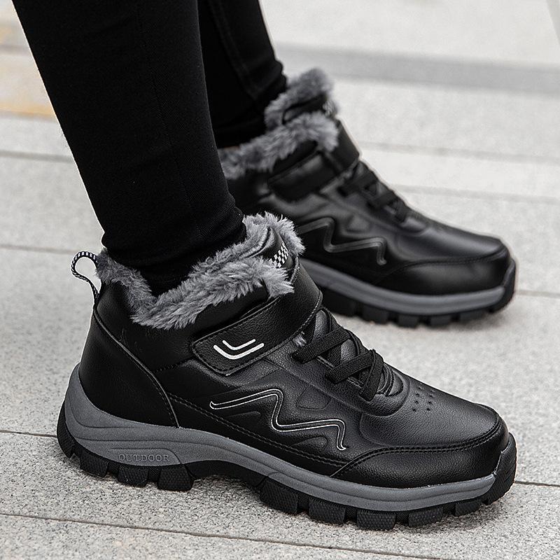 Elderly Shoes Autumn and Winter Velvet Warm Snow Boots Sports Shoes Middle-aged and Elderly Casual Shoes Couple Walking Shoes Cotton Shoes