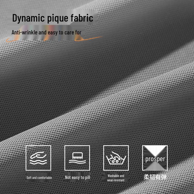 Jeanswest Men's Cooling Breathable Loose Fit Polo Shirt