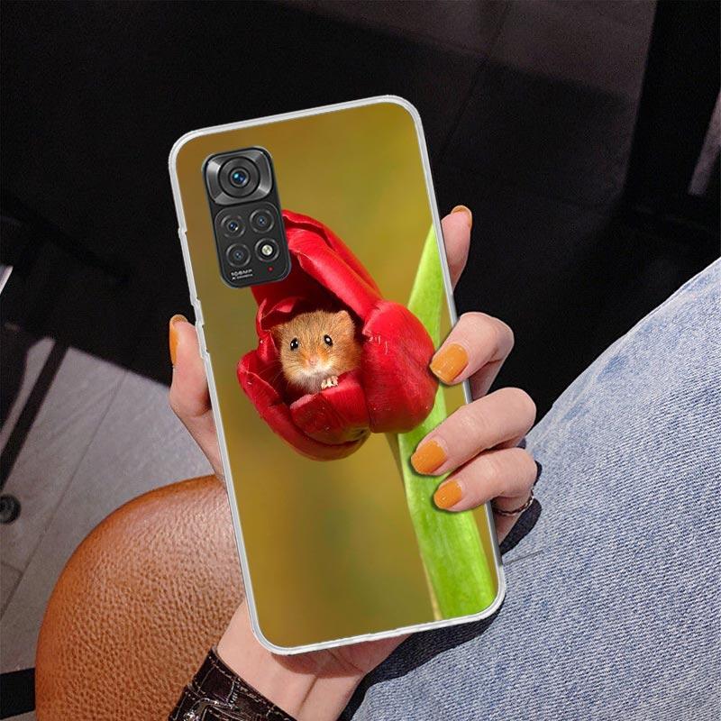 Cute Lovely Pet Hamster Phone Case For Xiaomi Redmi Note 15 14 13 12S 12 11 Pro Plus 14S 11S 11E 10 10S 11T 5G Personalized Cove