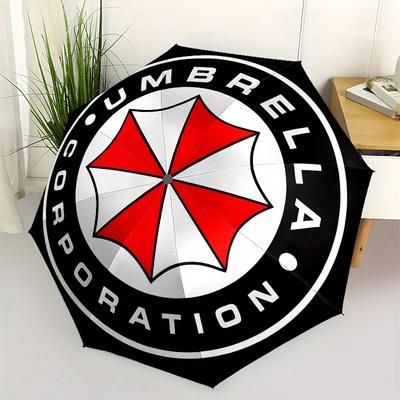 Umbrella Corporation Logo Resident Evil Merchandise Umbrella, Portable 3 Fold Compact Umbrella for Men & Women,S149