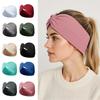 6 Pieces Women's Wide Elastic Headbands Comfortable Stretchy Headband Hair Bands For Sports And Daily Wear