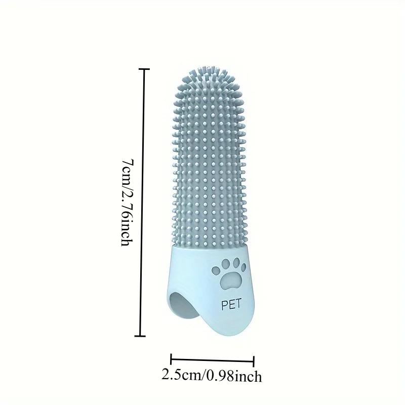 1pcs Pet Toothbrush Silicone Finger Cover for Cats and Dogs 360 Degree Anti Bad Breath Oral Cleaning Toothbrush Finger Cover