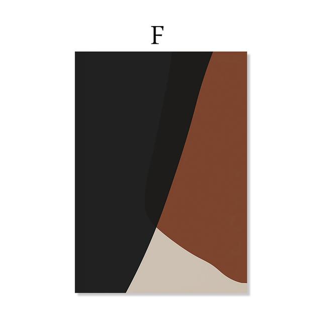 

Абстрактные бежевые черные фигуры геометрические фигуры черно-белые настенные картины на холсте печать постеры фотографии интерьер домашний декор 21X30cm No Frame