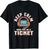 Tech Support Keep Calm and Put In a Ticket T-Shirt Help Desk Gift Unisex T-Shirt