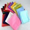 for Wedding Dress Party Solid Plain Hanky Men 15 Color Square Silk Pocket Square Handkerchief Hanky